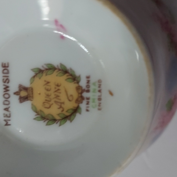 Queen Anne Meadowside Teacup&Saucer England Fine Bone China,Multicolors GUC - Picture 7 of 10
